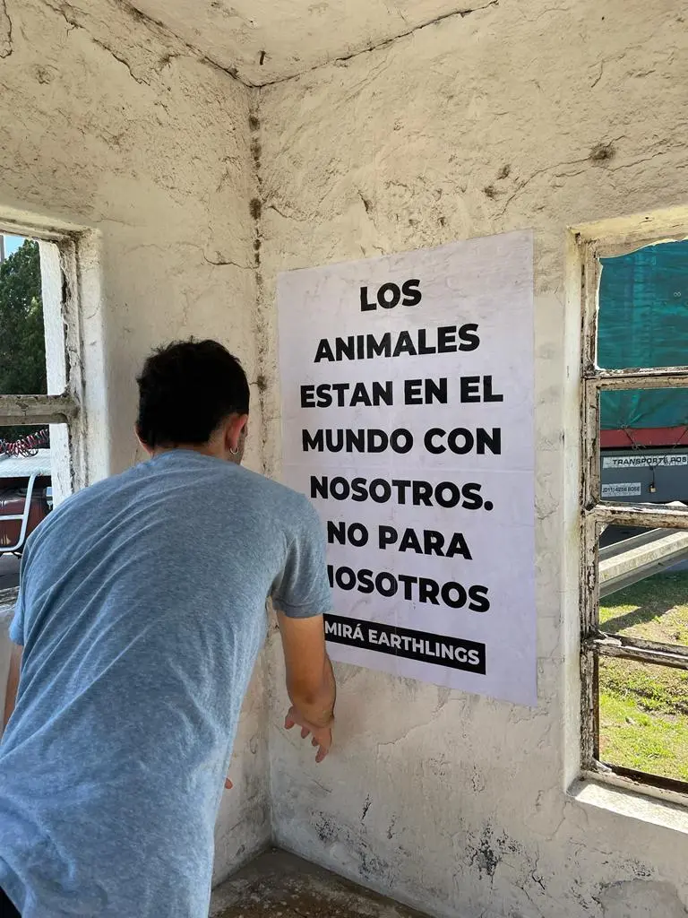 Activismo vegano de Terrícolas por los derechos de los animales no humanos
